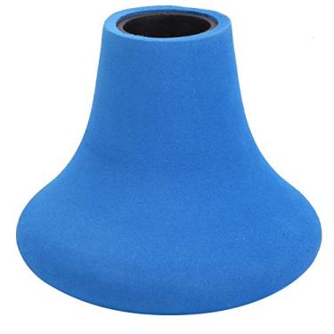 Imagem de Vara de pesca esférica barriga superior portátil EVA absorvente de choque pólo suporte suporte equipamento para barco pesca deriva pesca plástico ABS material EVA 2 cores tamanho (Azul)