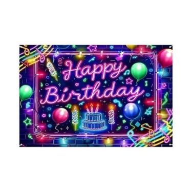 Imagem de Decoração De Banner Para Festa De Aniversário Infantil Brilhante, Supr