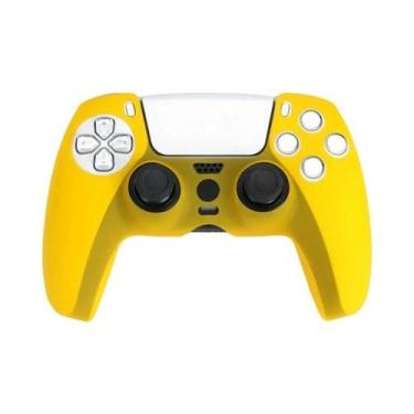 Imagem de Capa De Silicone Antiderrapante Para Controle PS5, Protetora E À Prova