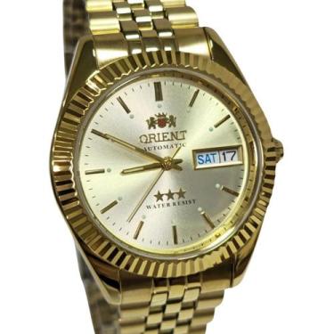 Imagem de Relógio Orient Masculino Analógico Automático Dourado 469EC7 C1KX