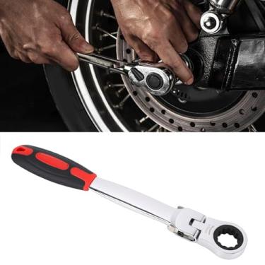 Imagem de Yunseity Conjunto de Chave Combinada de Catraca de Cabeça Flexível, Chave Métrica de Aço Cromo Vanádio, 8 19 Mm, para Reparos Automotivos, Projetos Domésticos, Trabalhos de Construção