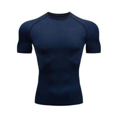 Imagem de Camiseta De Compressão Masculina De Secagem Rápida Para Corrida, Manga