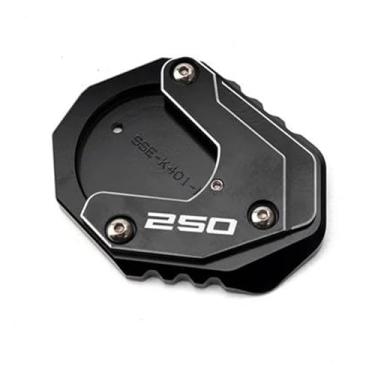 Imagem de Anti-derrapante Para husqvarna vitpilen 401 svartpilen 250 2018-22 2023 kickstand almofada pé suporte lateral extensão placa de(Black 250)