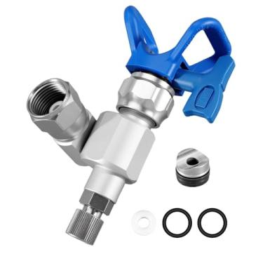 Imagem de Válvula giratória 287030, junta giratória de pistola de pintura airless compatível com pulverizadores Gr-aco Titan Wagner 7/8 pol, válvula anti-cuspir de pressão dupla rotação de 180°