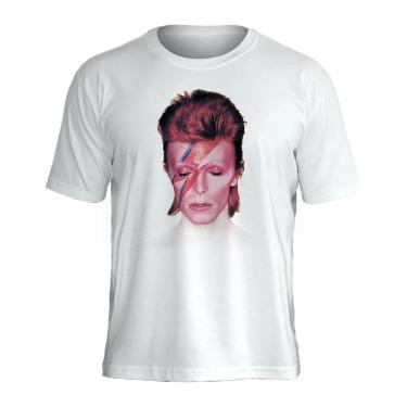 Imagem de Camiseta David Bowie Stamp Unissex em Algodão Manga Curta-Unissex