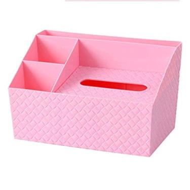 Imagem de CYYHGD Suporte de toalha de papel quadrado criativo - Suporte decorativo de papel de seda para banheiro, recipiente para toalhas, deslizante inferior/prateleira em