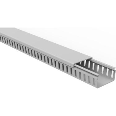 Imagem de Canaleta para Painel Tramontina Semiaberta Cinza 50x30x2000 mm