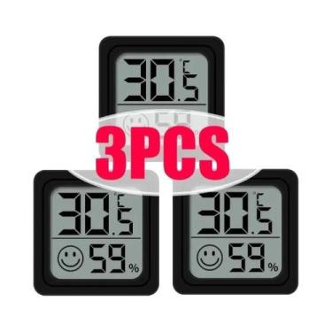Imagem de Termômetro Digital Interno E Externo Com Higrômetro E Monitor LCD Para