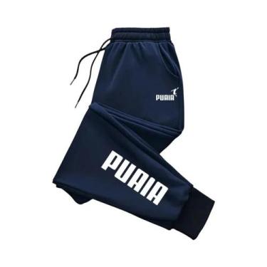 Imagem de Calças De Jogging Femininas Em Cor Sólida Com Estampa De Letras, Corte