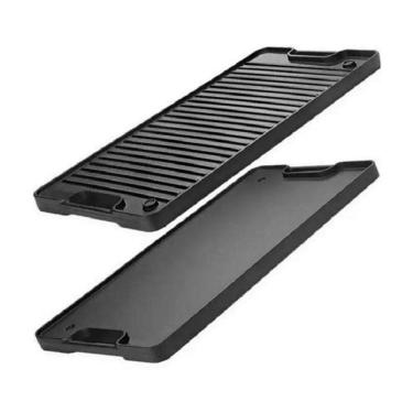 Imagem de Chapa de Ferro Dupla Face - Lisa E Estriada Tam. 50x25 Cm