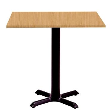 Imagem de Mesa ômega Ferro Preto 74 Cm (alt) Base Em X Tampo Mdp Quadrado 80 Cm (larg) X 2,50 Cm (alt) Samba