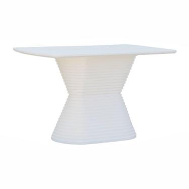Imagem de Mesa De Jantar Apollo Tampo Retangular 136x80cm Branco
