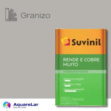 Imagem de Rende & Cobre Muito Suvinil Fosco 16L, GRANIZO