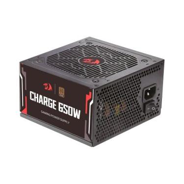 Imagem de Fonte Gamer Redragon Charge, 650W, ATX, 80 Plus Bronze, Preto - FRC-65
