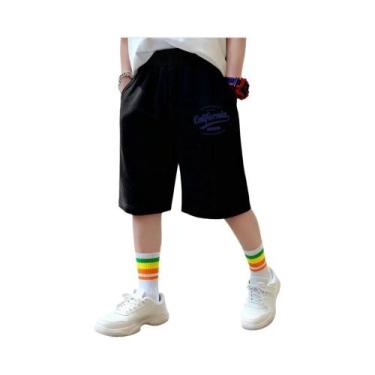 Imagem de Shorts De Algodão Para Meninos Com Estampa Brooklyn, Moda Infantil, Ca