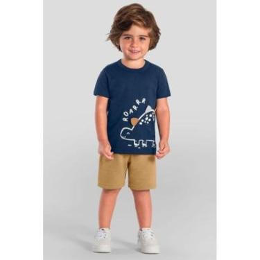 Imagem de Conjunto infantil menino de dinossauro interativo Brandili-Masculino