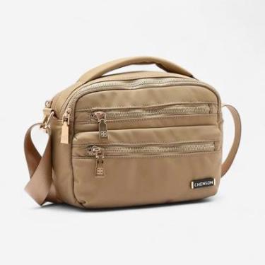 Imagem de Bolsa Feminina Chenson Original Twill Nylon Transversal Natural-Feminino