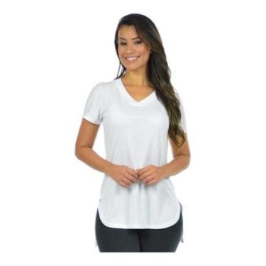 Imagem de Blusa Feminina Gola V Longa Camiseta Babylook Mullet-Feminino