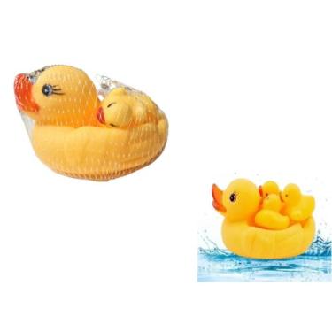 Imagem de Kit 8 Patinhos De Borracha Amarelo Brinquedo Para Banho - Company Kids
