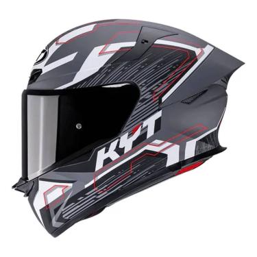 Imagem de Capacete KYT TT Revo Speeding Preto e Cinza