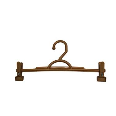 Imagem de Cabides de plastíco com presilhas cor rose para roupas saias bermudas 