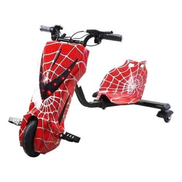 Imagem de Patinete Elétrico Triciclo Infantil Drift 350w 36v - Azul Car, Vermelh