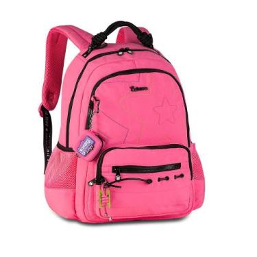 Imagem de Mochila luluca de costas 17,5" ref lu27033, ROSA