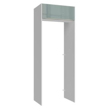 Imagem de Porta-geladeira 83 Cm 1 Porta Basculante Branco/cinza Lux Madesa Branc