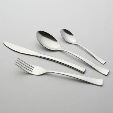 Imagem de Kit 24 Peças Talheres Faqueiro Home&Co Madison Aço Inox Prateado Faca Colher Garfo