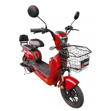 Imagem de Bicicleta Elétrica Scooter 500w Aro 14 Bonmad C/ Suspensão Pto/Vm