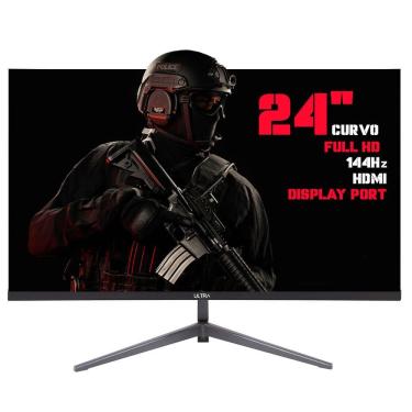 Imagem de Monitor Gamer LED Ultra 24" Polegadas Curvo, Full HD,144Hz, HDR, HDMI, Display Port - ULT240G