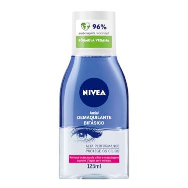 Imagem de NIVEA Demaquilante Bifásico 125ml, Remove Maquiagem à Prova D'água, Protege Cílios, Gentil com a Pele