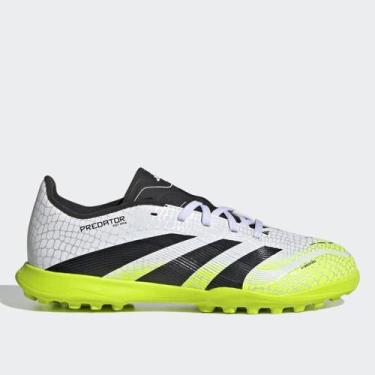 Imagem de Chuteira Society Infantil Adidas Predator League Unissex, Branco, 35
