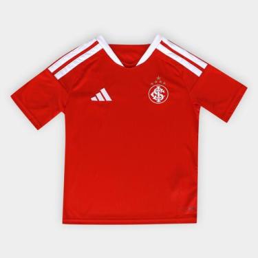 Imagem de Camisa Infantil Internacional I 26/27 s/n Torcedor Adidas, Vermelho, 9