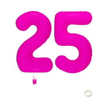 Imagem de Balão Digital Brilhante Vermelho Rosa Para Decoração De Festa De Anive