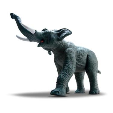 Imagem de Boneco Elefante De Vinil Articulado Realista Forest Animals - Silmar B