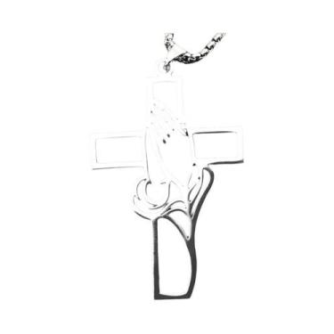 Imagem de Colar Masculino De Aço Inoxidável Com Cruz Cristã E Pingente Religioso