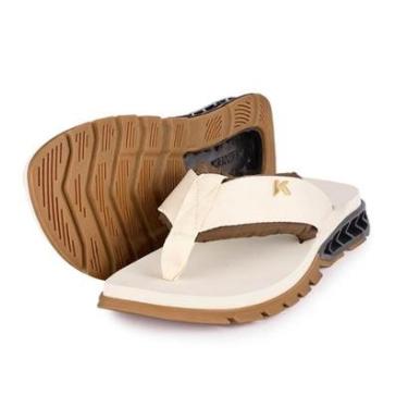 Imagem de Chinelo Sandália Kenner Rakka CUSHY BOLD L7 Bege Marrom-Masculino