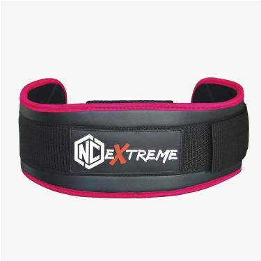 Imagem de Cinto Cinturão Nc Extreme Cross Training LPO Musculação - Preto/Rosa-Feminino
