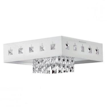 Imagem de Luminária Plafon LED Sobrepor 10W Quadrado Vienna Branco Bronzearte 12