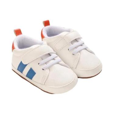 Imagem de Sapatos Unissex Para Bebês, Couro PU, Sola Macia Antiderrapante, Sapat