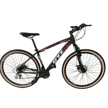 Imagem de Bicicleta Aro 29 Gti Roma Alumínio 27v Freio a Disco Mecânico Garfo com Suspensão Pneu...