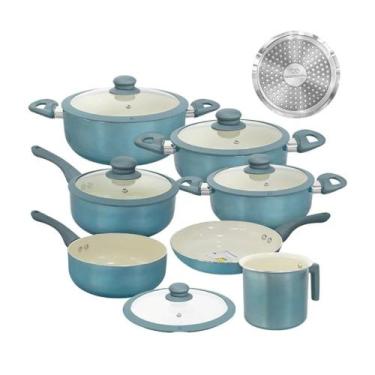 Imagem de Jogo De Panelas Indução 7 Peças Rev Cerâmico Genebra Casambiente