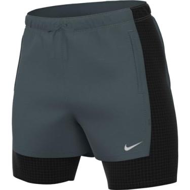 Imagem de Nike Shorts de corrida masculino Dri-FIT Run Division Stride, Abeto desbotado/preto, G
