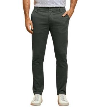 Imagem de Calça de Sarja Chino Com Bolso Traseiro Embutido Alfaiataria-Masculino