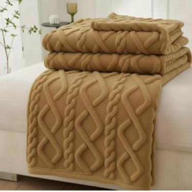 Imagem de Manta Casal Sherpa Glamour Cobertor Microfibra Coberta Aveludado Macia