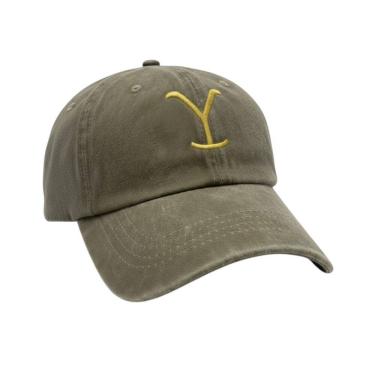 Imagem de Bone yellowstone Jeans Desbotado Country