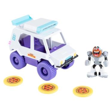 Imagem de Carrinho Teen Titans Go! T-Car com Lançador de - Pizza Sunny Brinquedo