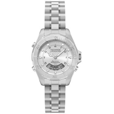 Imagem de Relógio Technos Feminino Ref: Wgb212ac/1k Skydiver Anadigi Prateado