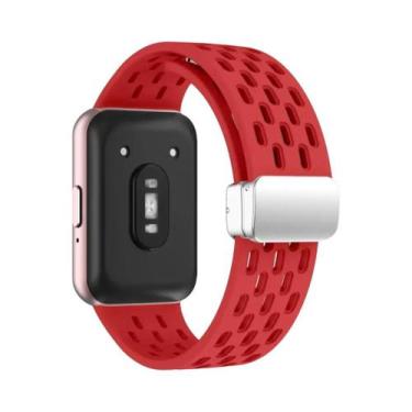 Imagem de Pulseira Magnética Samsung Galaxy Fit 3 Com Fivela De Metal E Faixa De